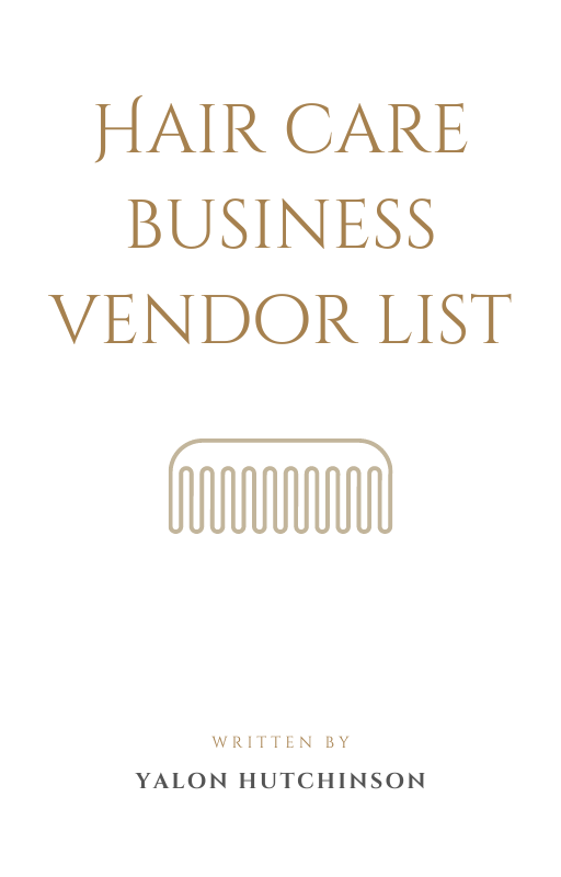 Hair Care Business Vendor List (E-book)